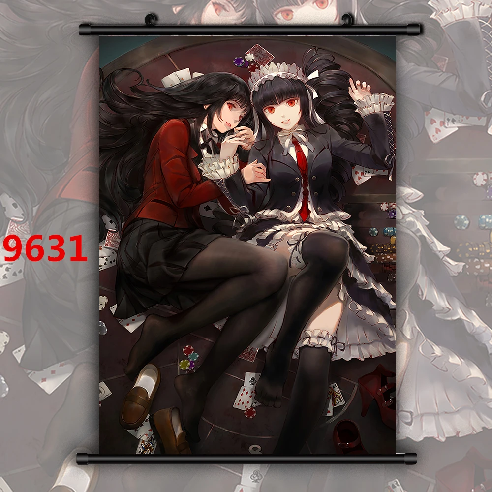 Kakegurui Yumeko Mary Kirari Аниме Манга HD Печать настенный плакат свиток