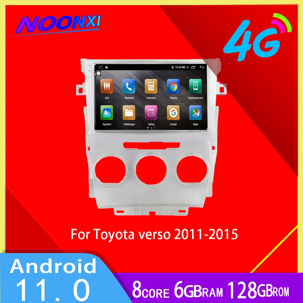

2 Din 128GB Android 11 For Toyota verso 2011-2015 Carplay 5G Car DVD GPS Navigation Auto Radio Stereo Multimedia Player HeadUnit