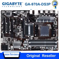 Socket AM3/AM3 + оригинальная материнская плата Gigabyte GA-970A-DS3P для настольных ПК DDR3 32 Гб PCI-E 2,0 AMD 970 AM3/AM3 + DDR3 Материнская плата