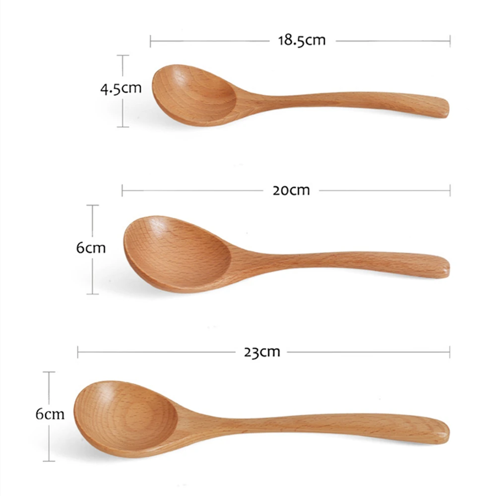 Wooden Spoon Rice Scoop Coffee Stirring Mixing Soup Spoons Natural Cooking Utensils Handmade Home Tableware Cutlery for Kicthen wooden spoon wooden cooking spoon