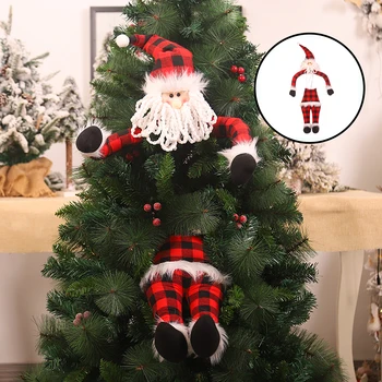 

1 Set Christmas Tree Hanging Doll Adorable Cartoon Embellishment for Xmas Home Decoration
