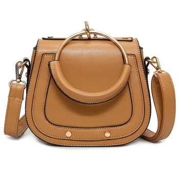 

WOMEN'S Bag Classic Simple Saddle Bag 2020 Iron Hoop Women's Shoulder Bag/Handbag