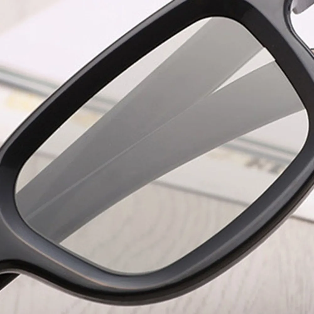 Universal Passive Circular 3D Polarized Movie Glasses Unisex ABS Frame Stereo Not Flash For 3D TV Cinemas