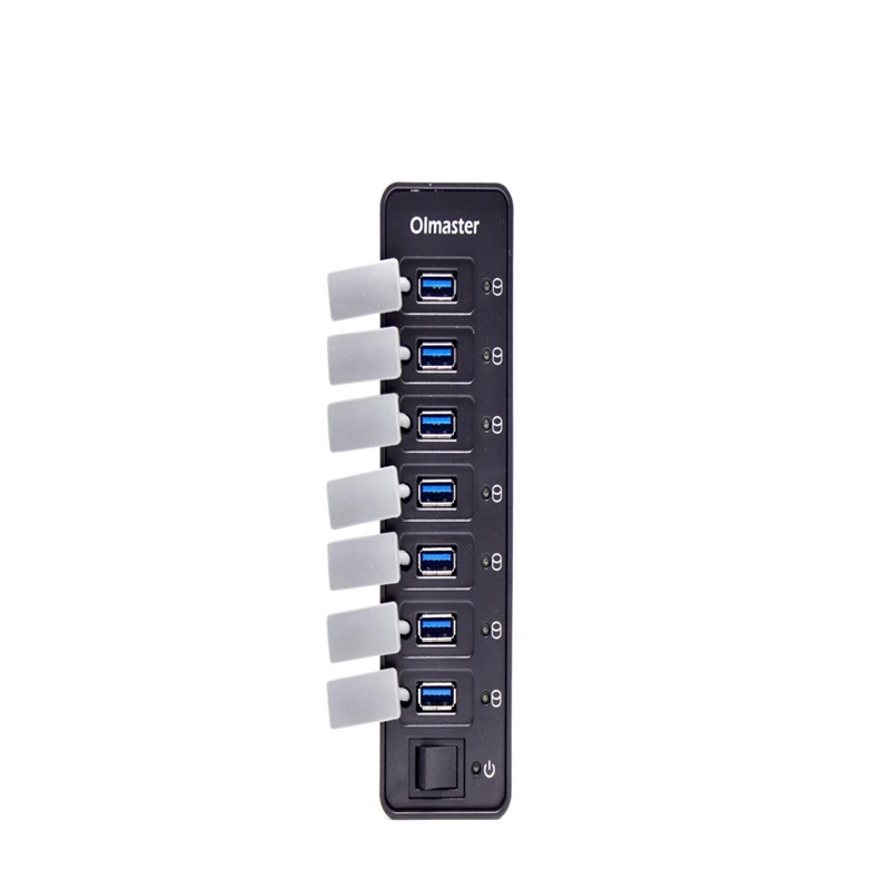 Новинка,, USB3.0 7 хаб порт с зарядкой и несколькими разделители USB для ноутбуков# E