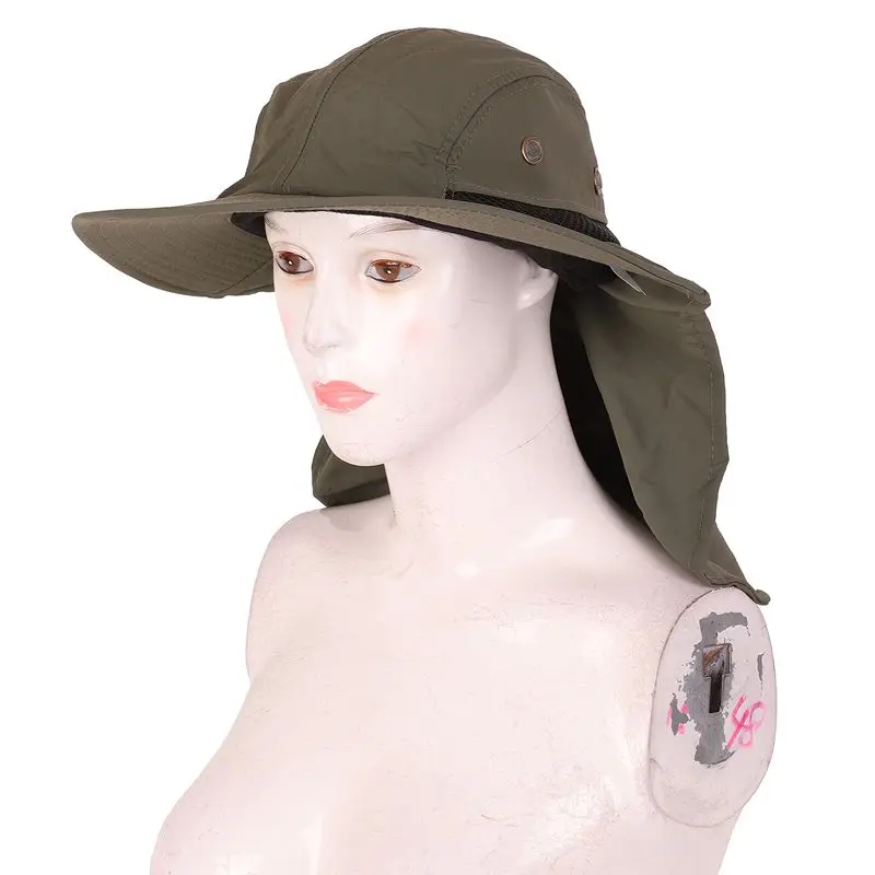 Открытый Рыбалка Пешие прогулки Boonie Snap Hat козырек уха шеи крышка Солнцезащитный щиток