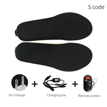 

Insoles Solid Winter Outdoor Electric Heated Sports Washable Temperature Adjustable Remote Control Shoes Pad Hiking Foot Warmer