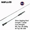 Mavllos-caña de Jigging lenta de 1,95 M, señuelo de asiento y anillo FUJI, peso 80-300g/ 30-200g, caña de carbono para pesca dinámica en invierno ► Foto 2/6