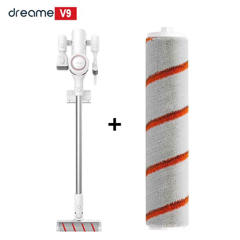 Xiao mi беспроводной циклонный фильтр Dreame V9 Ручной беспроводной mi ковер развертки пылесборник домашний пылесос портативный - Цвет: V9 add Roller brush
