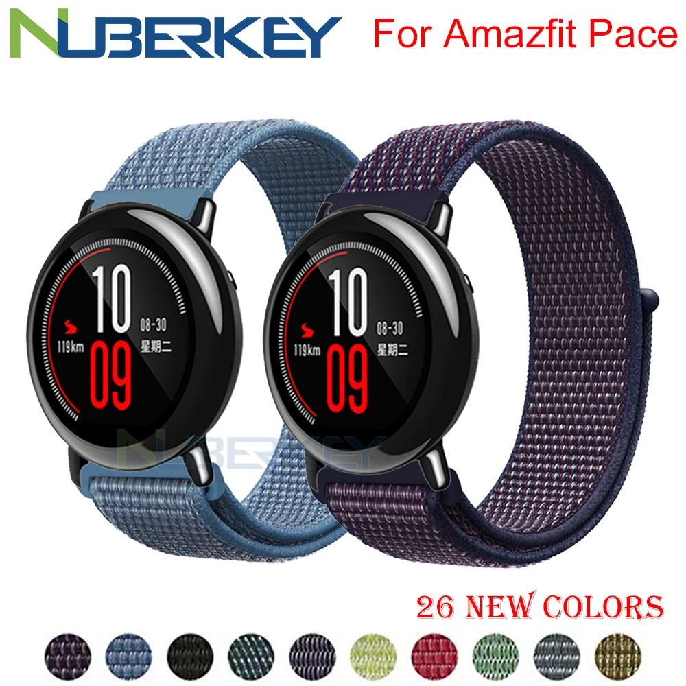 

22mm Nylon Loop Woven Strap For Xiaomi Amazfit Pace Strap Watch Band For Huami Amazfit PACE stratos 2/2s Smart Watch Bracelet