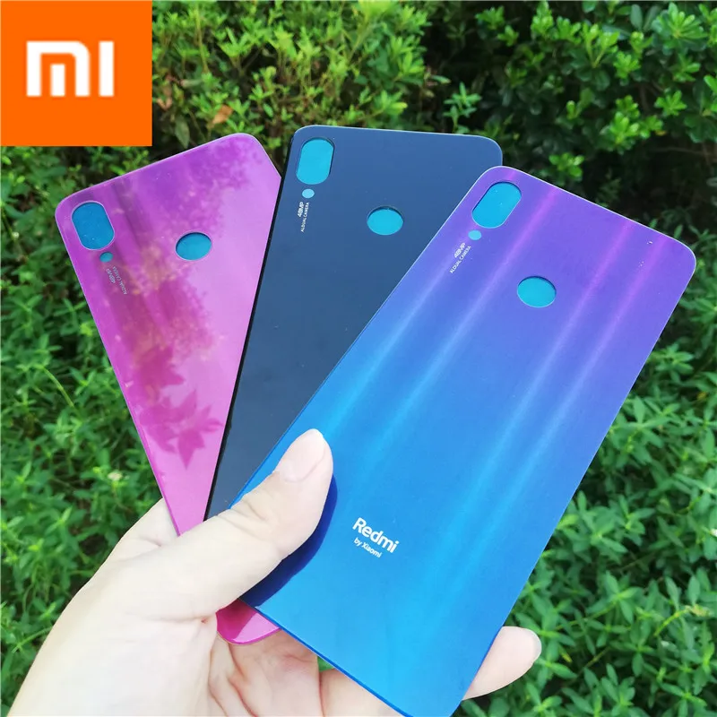 Xiaomi redmi note 7 pro Задняя стеклянная крышка батареи Задняя Дверь Корпус чехол панель Замена для redmi note 7 pro note 7pro