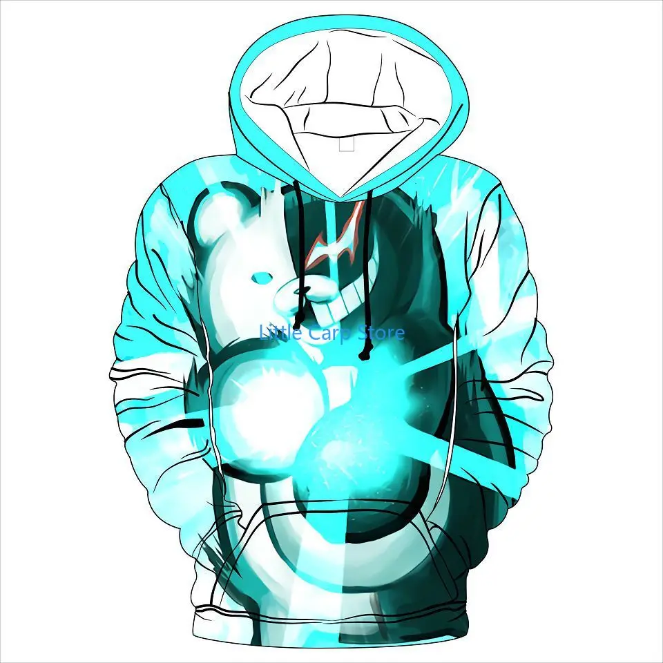 New Bear 3D Printed Large Size Hooded Sweater for Men and Women Cosplay 2