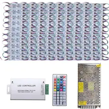 200 шт. SMD5050 RGB светодиодный модуль для клубного магазина с передним окном, светильник DC12V+ мини 44Key IR пульт дистанционного управления+ 24A светодиодный контроллер