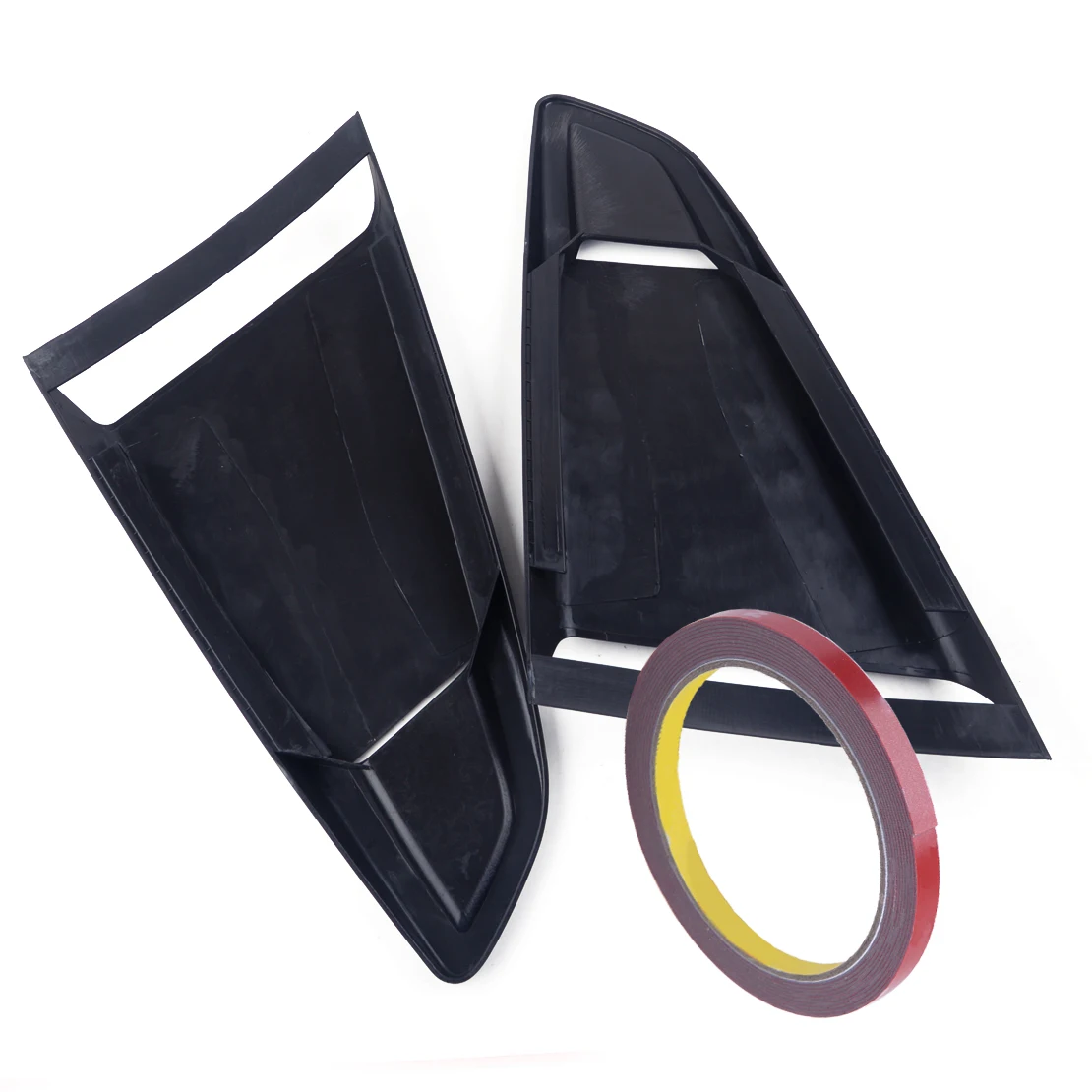 Plastic Car Window Quarter Rear Louver 1Pair for Ford Mustang 2015