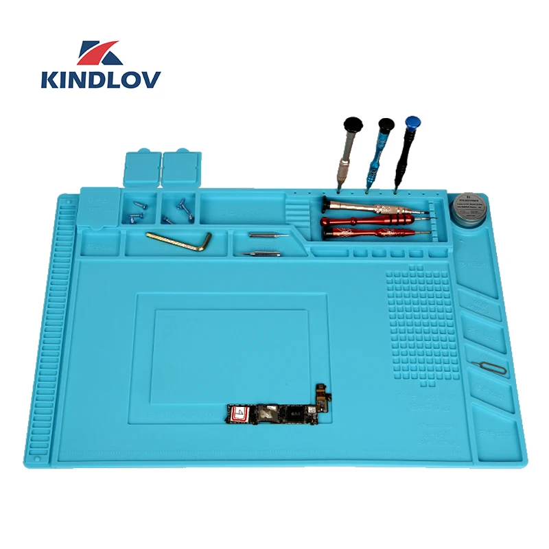 Теплоизоляционный силиконовый коврик KINDLOV настольная Магнитная платформа для
