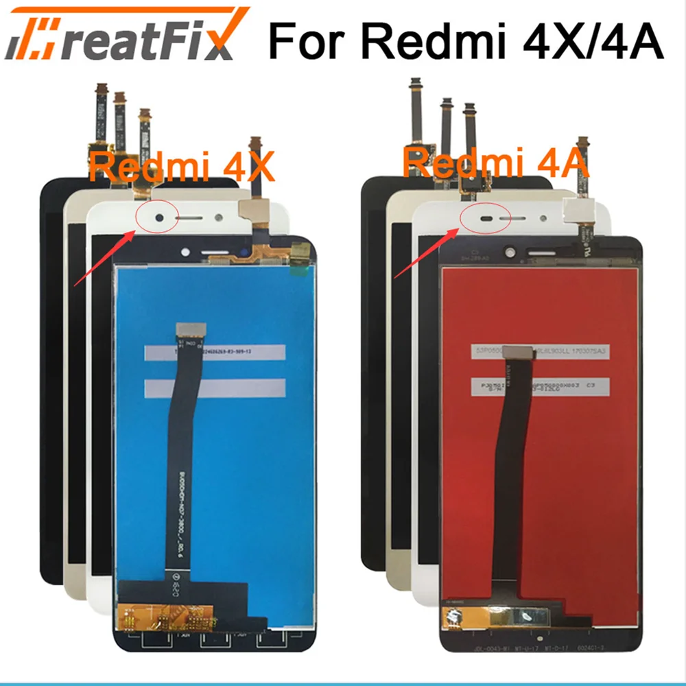 Najtaniej Oryginalny wyświetlacz do wyświetlacza Xiaomi Redmi 4X z ekranem dotykowym LCD do Xiaomi Redmi 4A montaż wyświetlacza LCD Redmi 4X