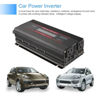 

New Universal Short Circuit Overload Protection Car Solar Power Inverter DC 12/24V to AC 220V Modified Sine Wave Converter