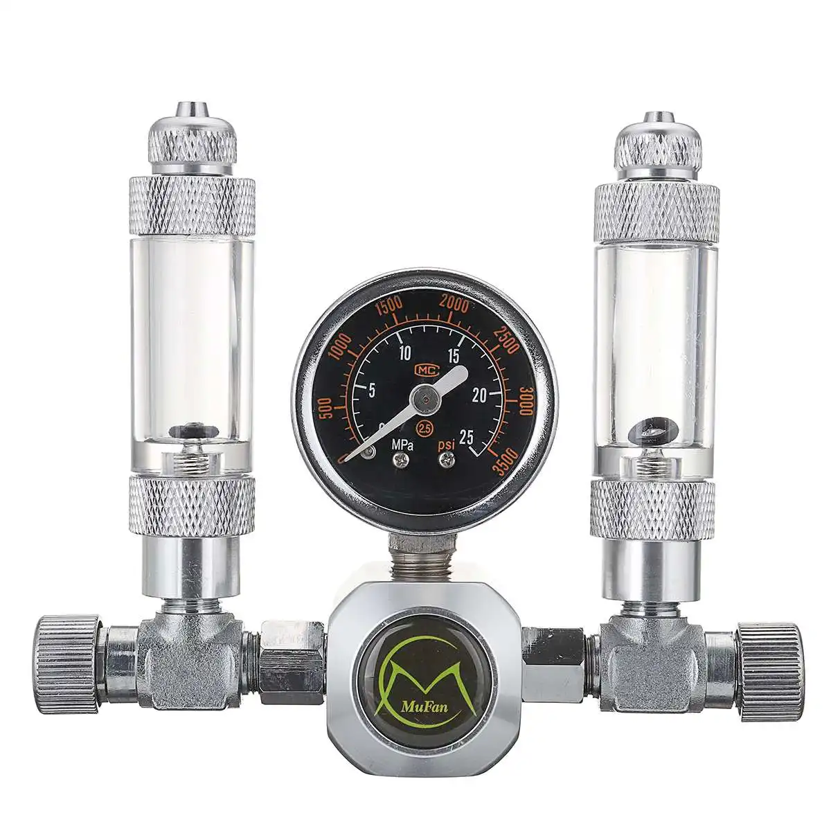

G5/8 Aquarium Co2 Regulator System With Check Valve Bubble Counter Magnetic Solenoid Carbon Dioxide Meter Pressure Gauge