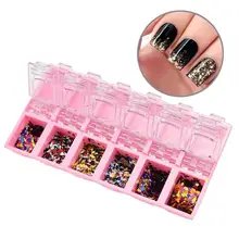 Маникюрный Блестящий ящик для хранения прозрачный акриловый 12 сеток для блестки Алмазный чехол