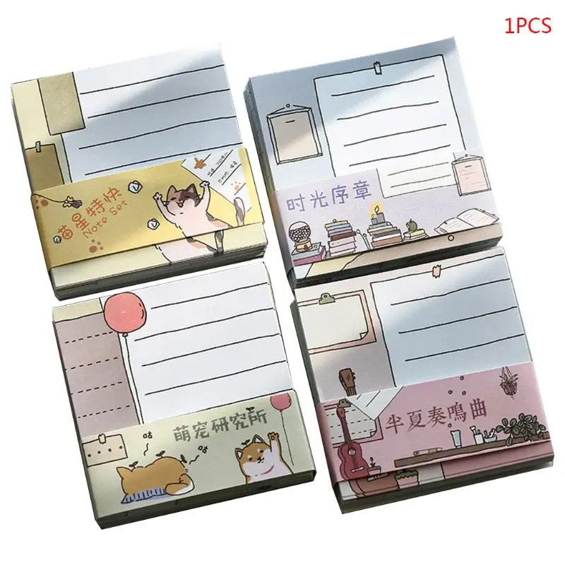 

Kawaii Memo Pad Bookmark Planner Paper Stickers Sticky Notes Stationery Notepad