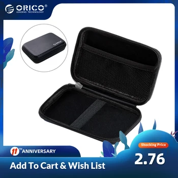 ORICO 2.5 inch Hard Drive Portable HDD Protector Bag External Hard Drive Storage Bag for SSD/Earphone/U Disk HDD Case 1
