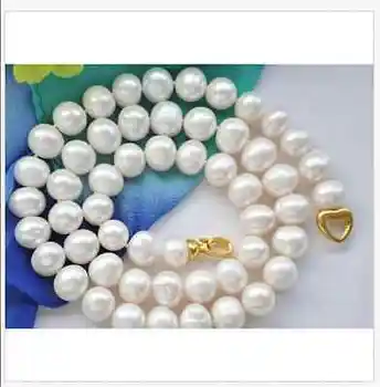 

classic11-12mm baroque south sea white pearl necklace18inch 36"