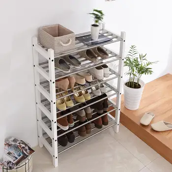 

Solid wood shoe rack multi-layer simple shoe cabinet simple modern shoes shelf storage rack creative shoe rack