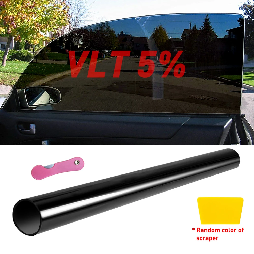 1Pcs Auto Black Window Tint Film 3m*50cm Solar Protection For opel astra h k g j zafira b vectra insignia vivaro