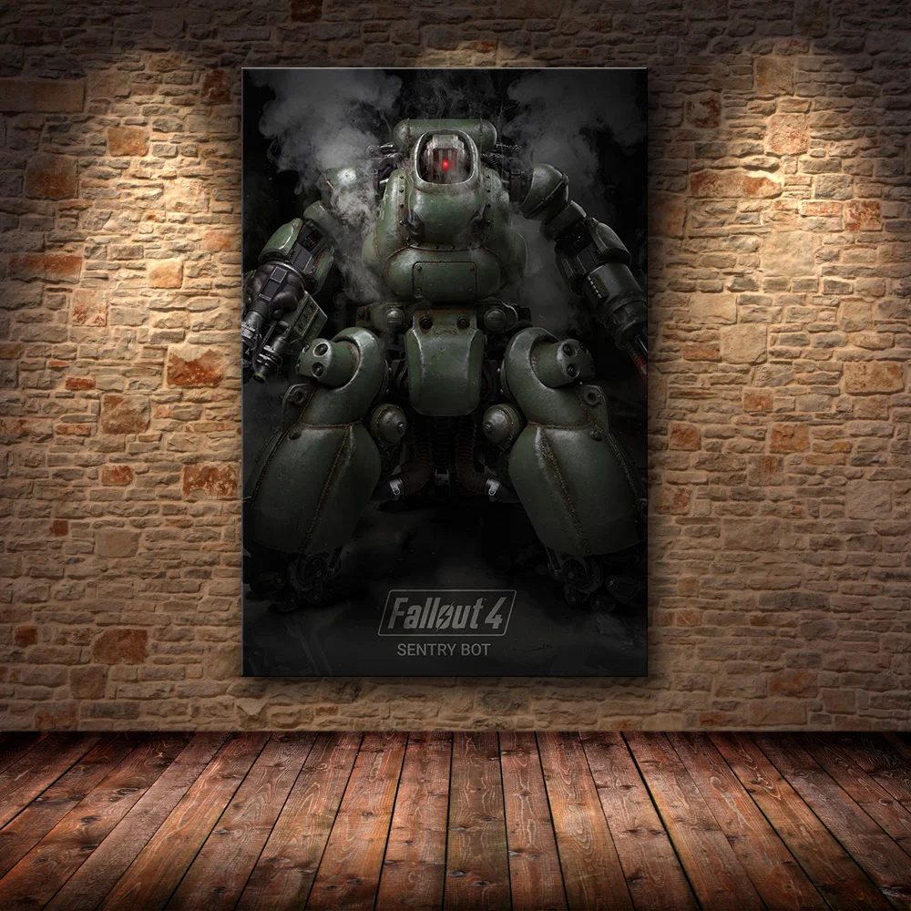 24 Fallout 3 4 игровой плакат, настенный арт, холст, плакат и печать, холст, декоративная картина для спальни, рисунок, наклейки на стену - Цвет: 24