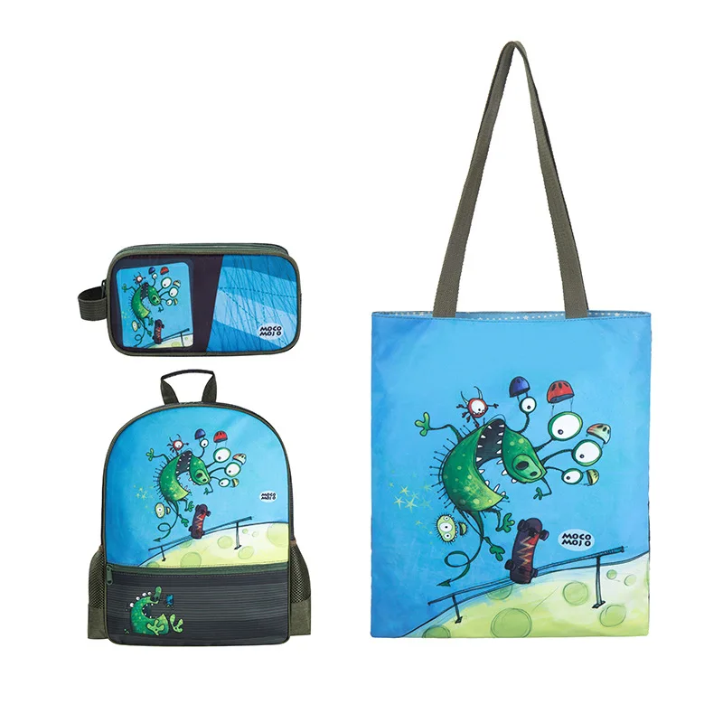 

Young STUDENT'S Light Burden Relieving Backpack Children Large Capacity Carry Bag Multi-functional Stationery Box Combination