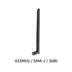 433MHz 3dBi 50 ohm Wifi Antenna Flexible TX433-JKD-20 Rubber Antenna SMA-J Interface TPEE Wide Angle Pure Copper APs