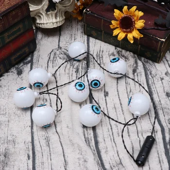 

1pc Ghost Eye Pattern Halloween String Light Light up Necklace for Dancing Party Banquet