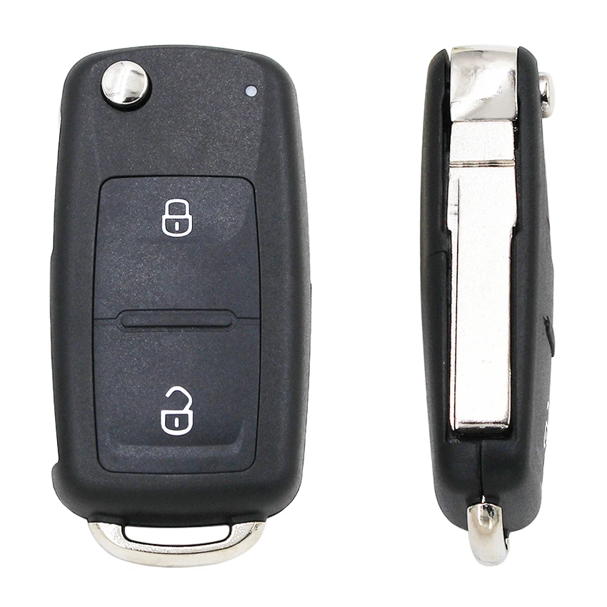 Remote Key Shell New Model 2 Buttons Flip Remote Key Replacement Shell Case for V-W Amarok/Crafter/Touareg 2011