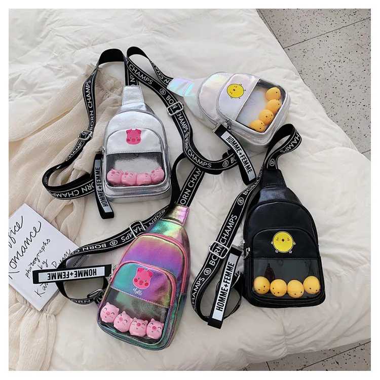 Корейский вариант Baitahara Harajuku девушка Наклонная Сумка ins японский милый бюстгальтер