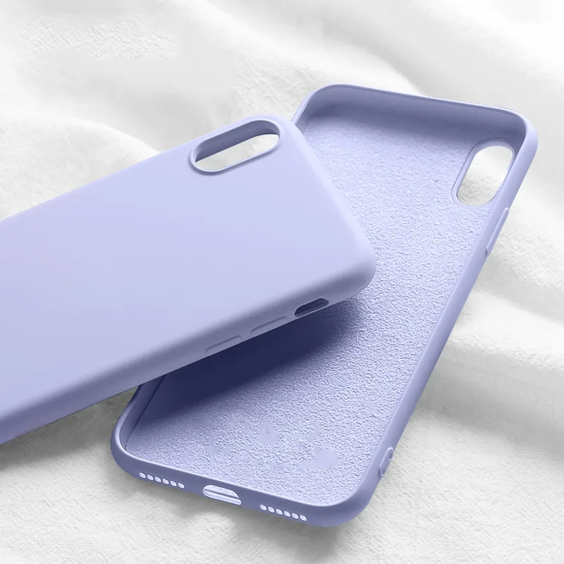 Оригинальный стиль жидкий силиконовый чехол для мобильного телефона iPhone 11 Pro Xs Max