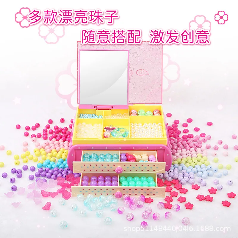 

Toys Small Flower Fairy Flowers Sunrex Jewlery Box Children Bead Toy Handmade Bead Weaving Best Quality DIY Bracelets