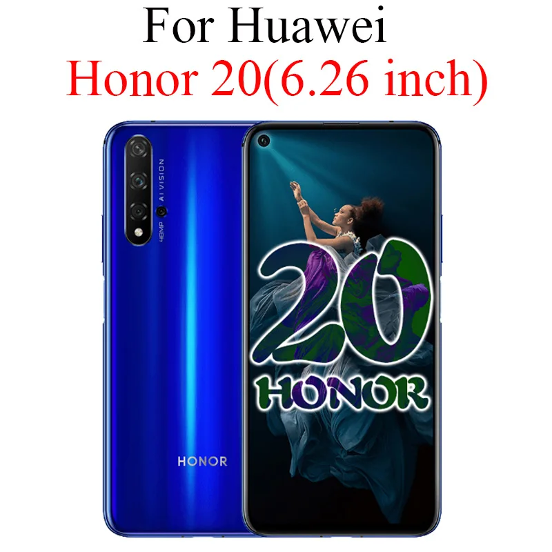 For Honor 20 Защитный Стекло на huawei Honor 20 Pro Lite Броня защитное стекло Защита для Huewei Xonor V закаленное вид Экран протектор - Цвет: For Honor 20