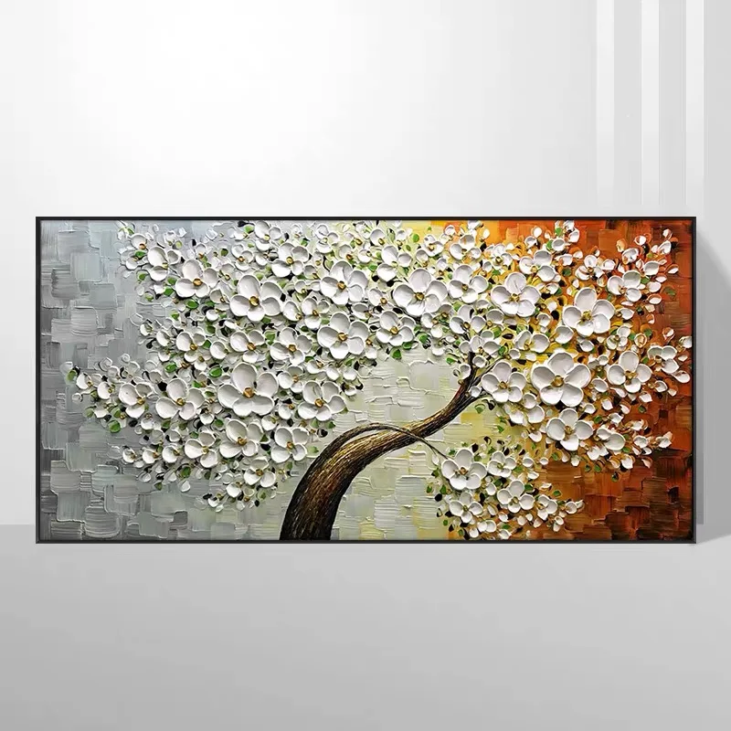 Hand-painted oil painting canvas white knife abstract painting pictures of the sitting room dining-room is free shipping Hand-painted oil painting canvas white knife abstract painting pictures of the sitting room dining-room is free shipping