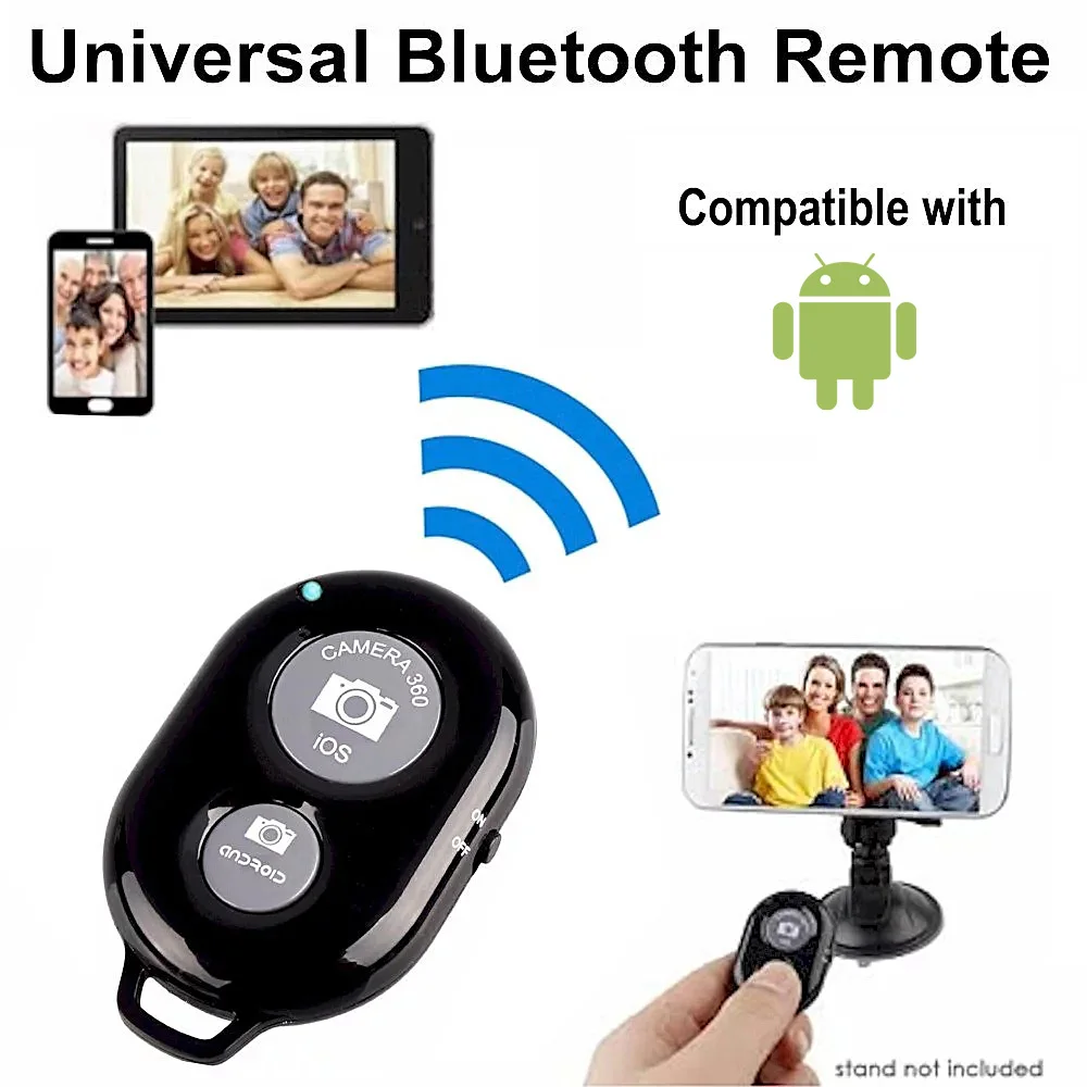 Inalámbrico Bluetooth obturador de la Cámara de Control Remoto liberación Selfie botón controlador auto-temporizador Clicker para dispositivos iOS Android