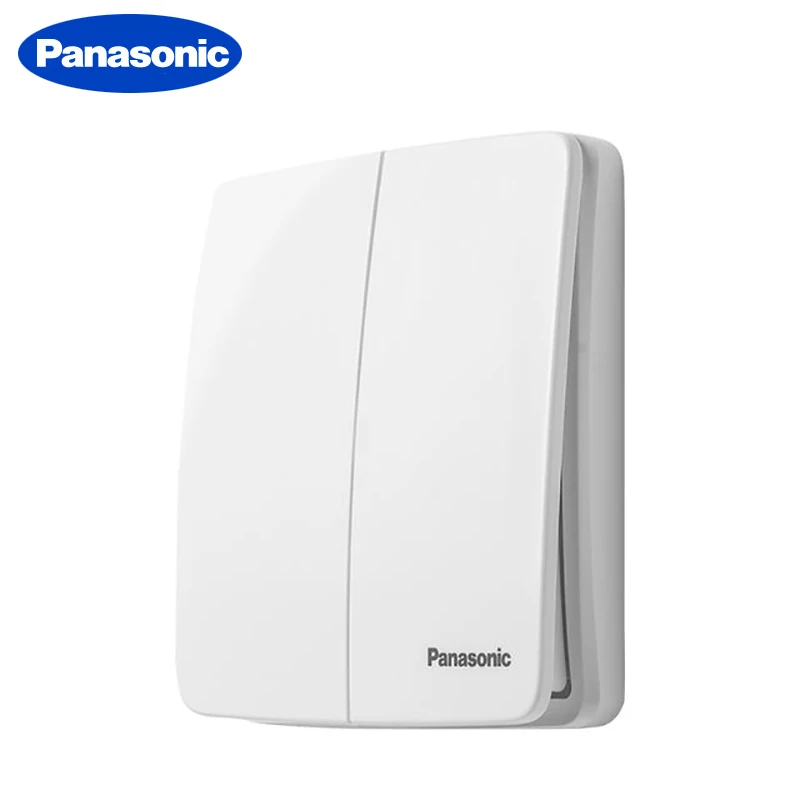 Настенный выключатель Panasonic переключатель белого и золотого цвета для