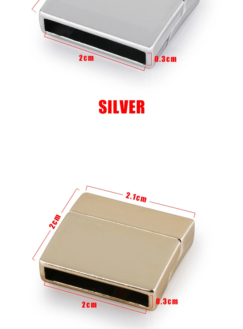 ZG 20*20 мм сильные магнитные замочки дизайн кожаный браслет соединение Золото Серебро DIY ювелирных изделий Изготовление