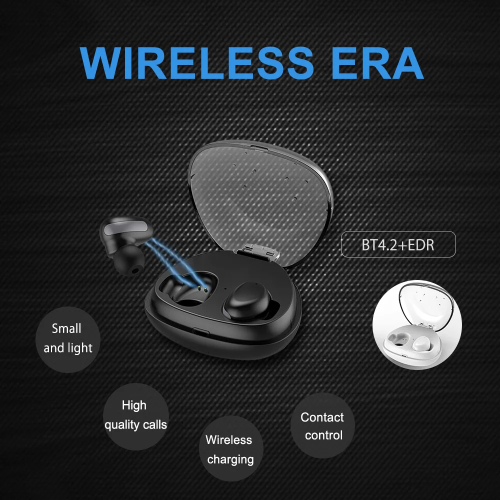 ALWUP Беспроводные Bluetooth 4 2 наушники HD стерео спортивные TWS с микрофоном ушные