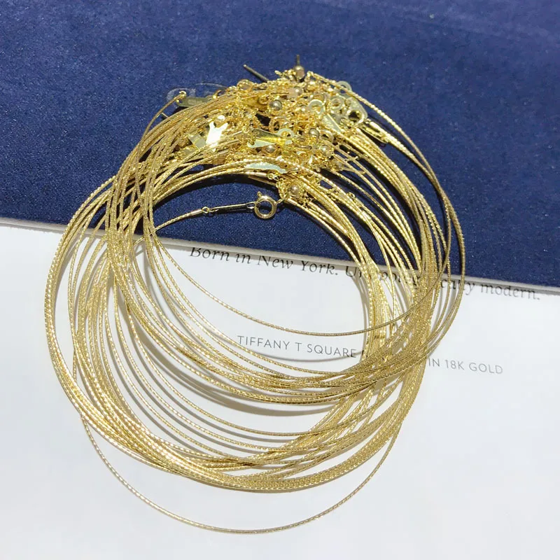 Yunli Real 18k Gold Diy Bracelet Pure 