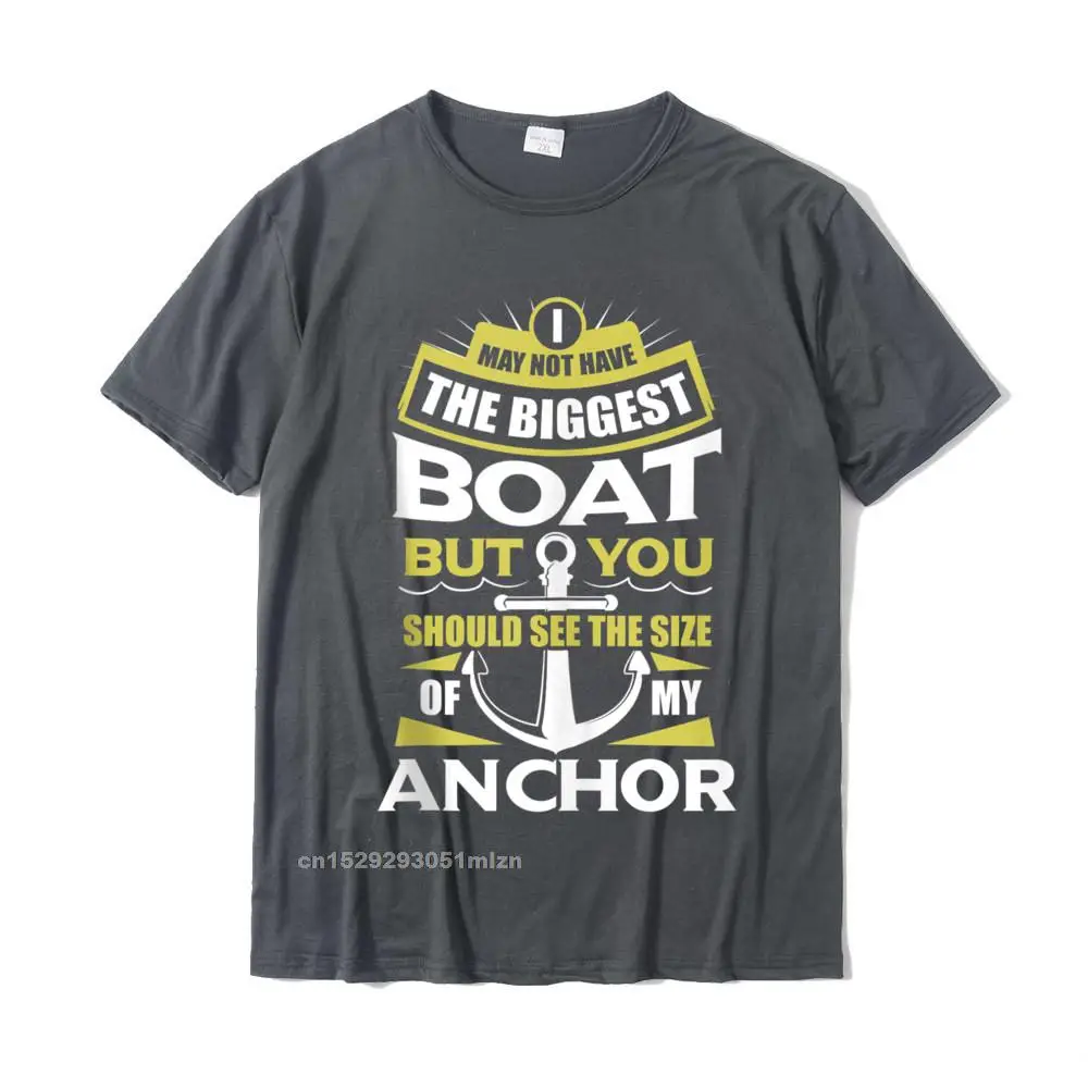 Casual Cool Mens Tshirts Retro Mother Day Short Sleeve Round Neck 100% Cotton Tops Shirts Fitness Tight Tops Shirts Should See The Size Of My Anchor Funny Boating Tank Top__5193 carbon