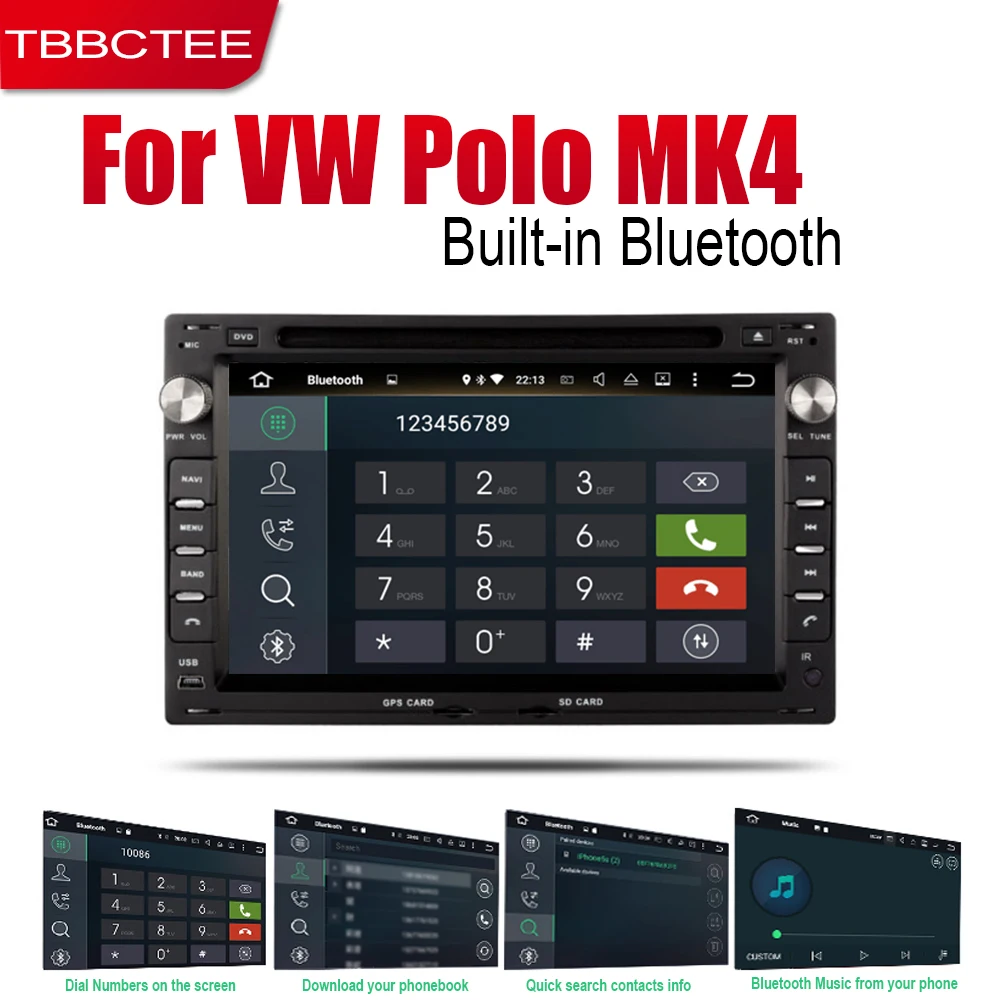 TBBCTEE автомобильный DVD плеер gps навигация для Volkswagen VW Polo MK4 2005 2006 2007 2008 2009 Автомобильный Android мультимедийная система экран