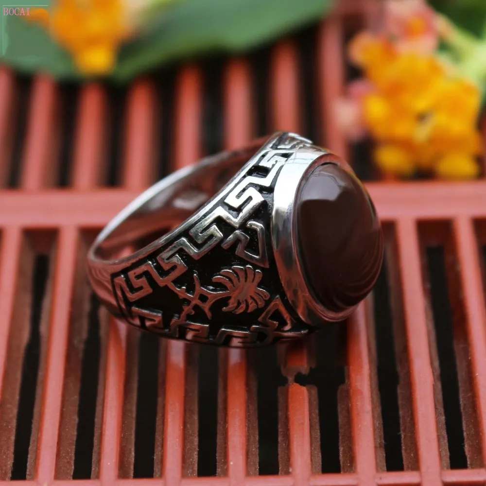 Серебро s925 пробы, мужское кольцо, ретро стиль, простое кольцо, мужское черное кольцо, Средний Восток, мужское кольцо для мужчин
