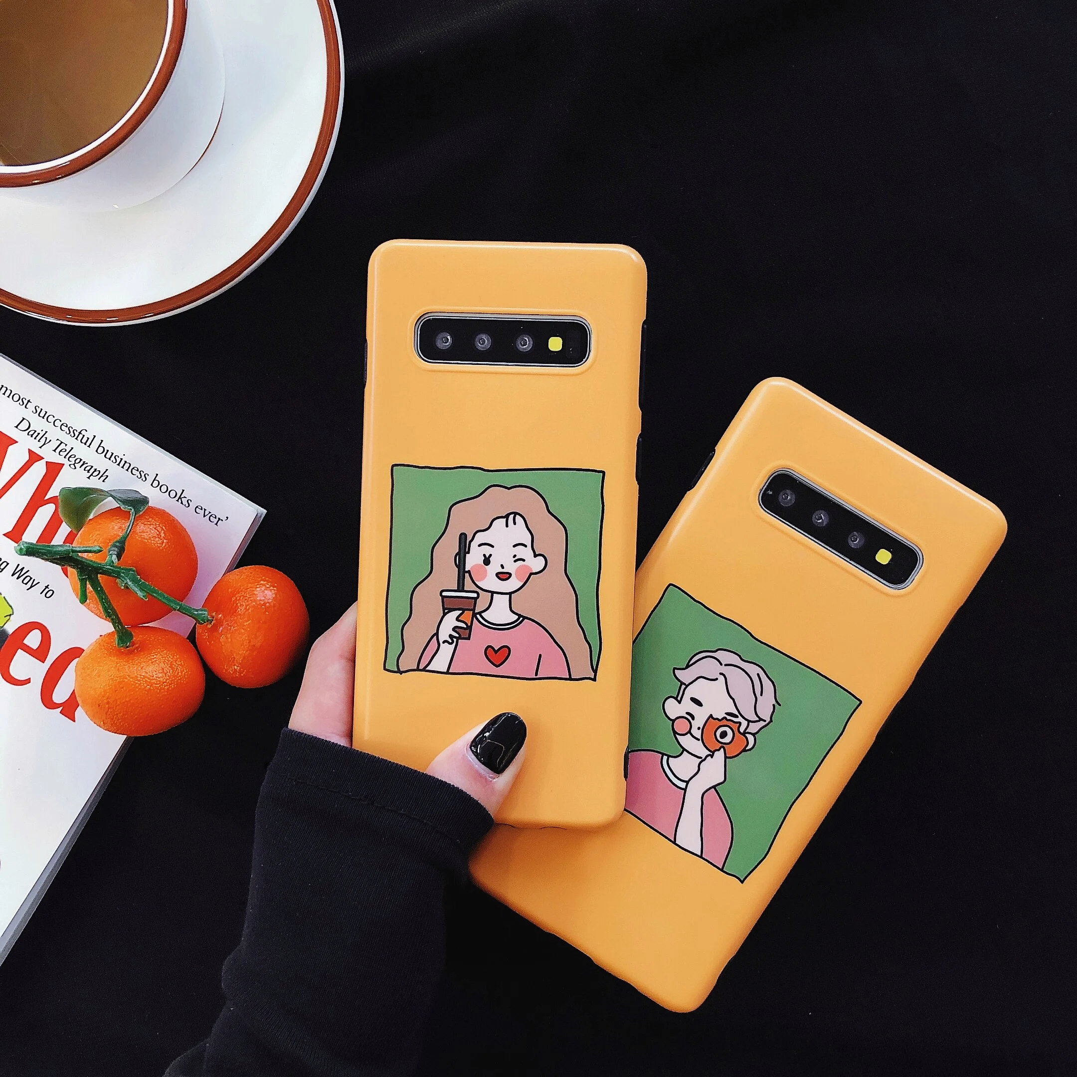 Мягкий чехол для Huawei P20 P30 Mate 20 Pro мальчик девочка мультфильм Фото Nova 3i 4e 5i желтый IMD