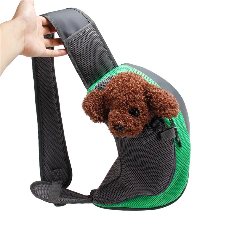 Pet Puppy Carrier Открытый Путешествия собака сумка сетка полиэстер один комфорт Слинг Сумка Tote Сумка