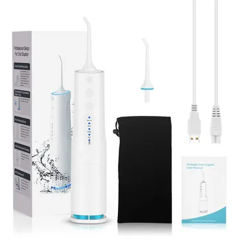 

Oral Irrigator 4 Modes USB Rechargeable Water Dental Flosser Cordless Portable Electric Teeth Cleaner 360ml Water Tank