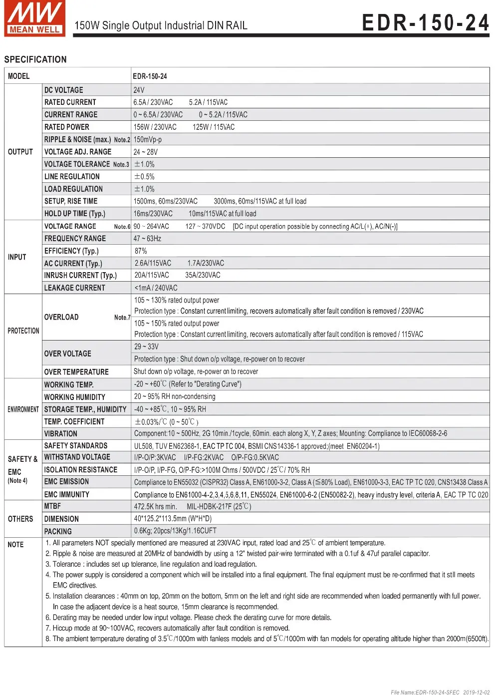 EDR-150-SPEC-2