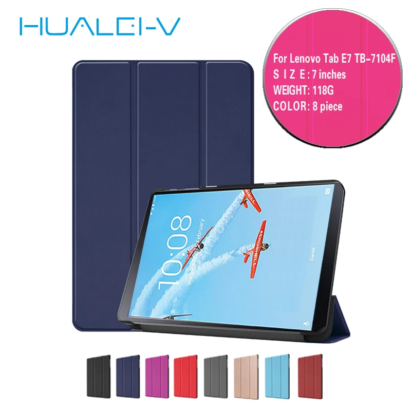 Для планшета Lenovo Tab E7 7104 2018 чехол Авто Режим сна/Пробуждение с Alexa дисплей Кожаный